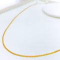 Flat Thin 22K Gold Box Chain