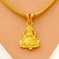 Fascinating Noble 22k Gold Lakshmi Pendant 