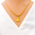 Fascinating Noble 22k Gold Lakshmi Pendant 
