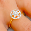 Iconic Couture Floral 18K Gold + Diamond Ring