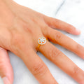 Iconic Couture Floral 18K Gold + Diamond Ring