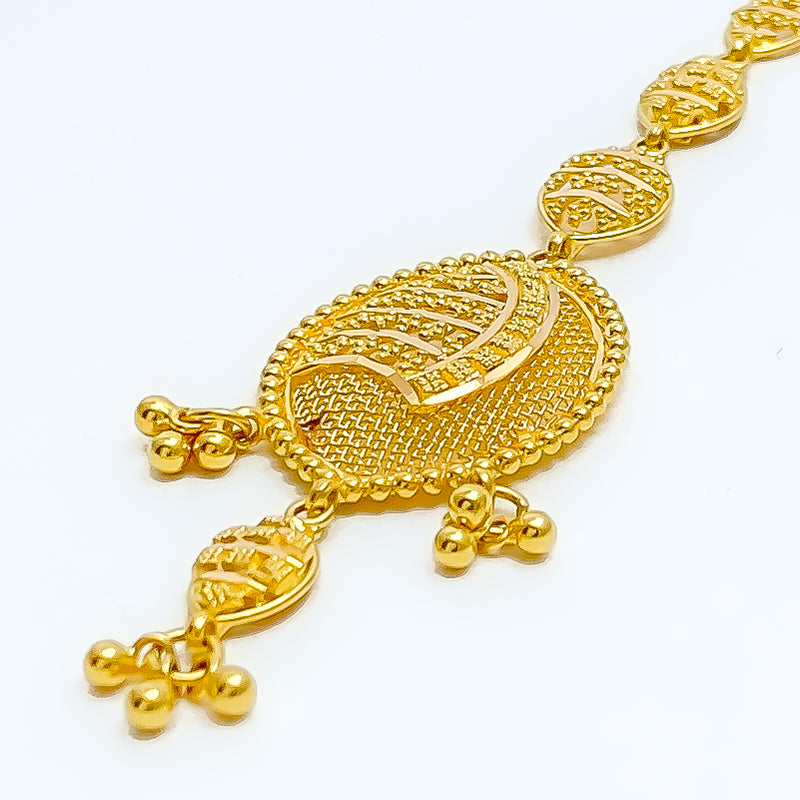 Iconic Netted Marquise 22k Gold Tikka 
