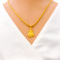 Festive Upscale 22k Gold Lakshmi Pendant 