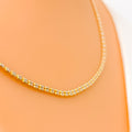 Delicate Two-Tone 22K Gold Dual Bead Chain -
