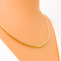 Delicate Two-Tone 22K Gold Dual Bead Chain -