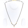 Dressy Drop Diamond + 18k Gold Mangal Sutra W/ Inter changeable Pattern