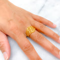 artistic-flowing-21k-gold-cz-ring