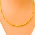 Fancy Eclectic Multi Bead 22K Gold Chain 