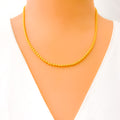 Fancy Eclectic Multi Bead 22K Gold Chain 