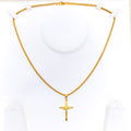 tasteful-shiny-22k-gold-cross-pendant
