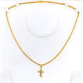 exquisite-chic-22k-gold-cross-pendant