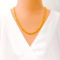 Alternating Fancy Link 22k Gold Italian Chain - 24"