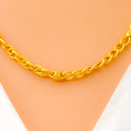 Alternating Fancy Link 22k Gold Italian Chain - 22"
