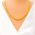 Alternating Fancy Link 22k Gold Italian Chain - 22"