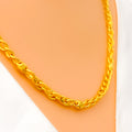 Alternating Fancy Link 22k Gold Italian Chain - 24"