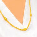 Bold Alternating 22k Gold Bead Chain - 23"