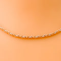 Dual Tone Popcorn 22K Gold Chain - 16"