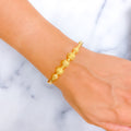 Charming Graduating 22k Gold Bangle Bracelet
