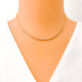 Exclusive Rose Gold Accented 22K Chain - 16"