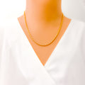 Alternating Two - Tone 22K Gold Chain - 18"
