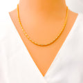 Alternating Two - Tone 22K Gold Chain - 18"