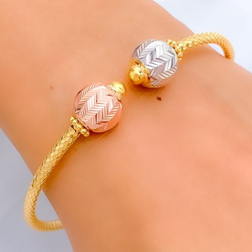 Glistening Bright 22k Gold Bangle Bracelet