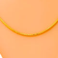Thin Wheat 22K Gold Chain - 16"