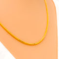 Thin Wheat 22K Gold Chain - 20"