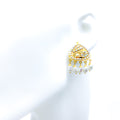 Sophisticated Glossy 22k Gold Pearl Earrings 