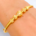 Mesmerizing Adorned 22k Gold Bangle Bracelet