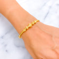 Mesmerizing Adorned 22k Gold Bangle Bracelet