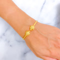 Rich Embellished 22k Gold Bangle Bracelet
