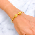 Rich Embellished 22k Gold Bangle Bracelet
