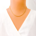 Dazzling Chic 22K Two-Tone Gold Chain - 18"