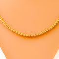 Three Tone Triangle Bead 22K Gold Chain - 18"