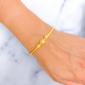 Radiant Graceful 22k Gold Bangle Bracelet 
