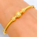 Radiant Graceful 22k Gold Bangle Bracelet 