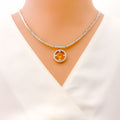 gold-bold-diamond-halo-necklace-set