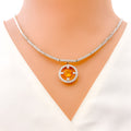 gold-bold-diamond-halo-necklace-set