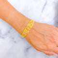 Impeccable Vine Motif 22k Gold Bangle Bracelet