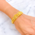 Captivating Paisley Motif 22k Gold Bangle Bracelet