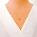 S - Diamond Letter + 18K Gold Necklace