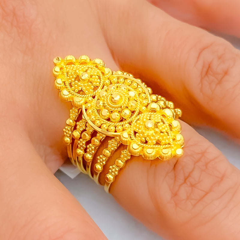 Iconic Fashionable 22K Gold Ring