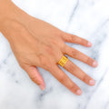 Classic Decorative 22K Gold Ring