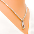 gold-graceful-diamond-tassel-necklace-set