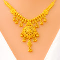 Palatial Multi-Tasseled 22k Gold Necklace Set 
