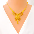 Palatial Multi-Tasseled 22k Gold Necklace Set 