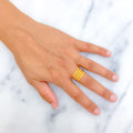 Stately Fancy 22K Gold Ring