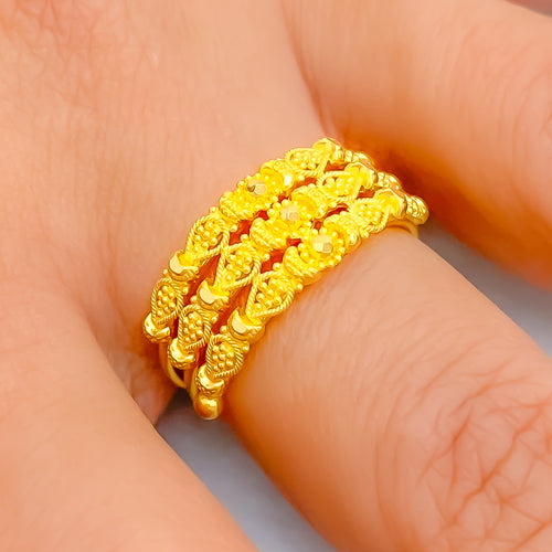 Glowing Eternal 22K Gold Ring