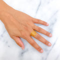 Elevated Rich 22K Gold Ring